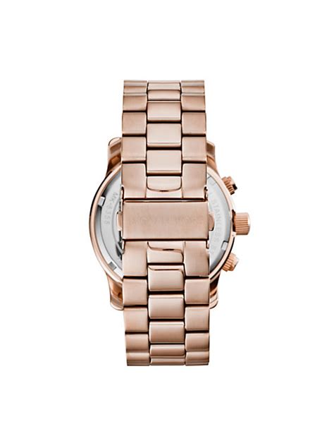 rose gold michael kors watch hunger stop j3b